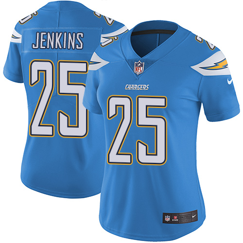 Women's Nike Los Angeles Chargers #25 Rayshawn Jenkins Electric Blue Alternate Vapor Untouchable Elite Player NFL Jersey