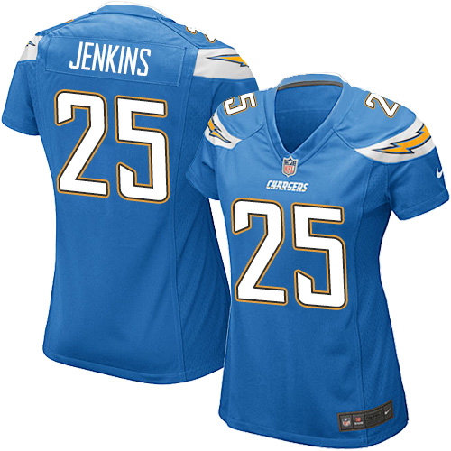 Women's Nike Los Angeles Chargers #25 Rayshawn Jenkins Game Electric Blue Alternate NFL Jersey
