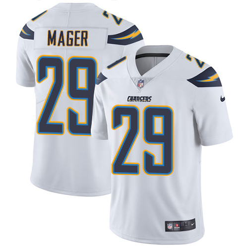 Youth Nike Los Angeles Chargers #29 Craig Mager White Vapor Untouchable Elite Player NFL Jersey
