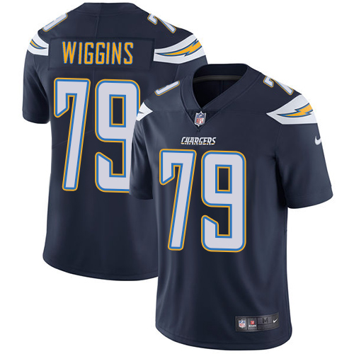 Youth Nike Los Angeles Chargers #79 Kenny Wiggins Navy Blue Team Color Vapor Untouchable Elite Player NFL Jersey