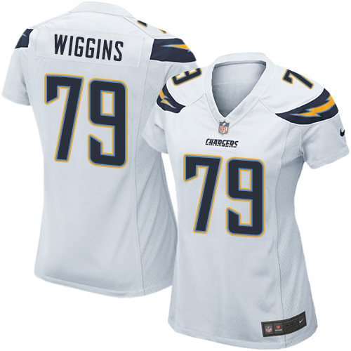 Women's Nike Los Angeles Chargers #79 Kenny Wiggins Game White NFL Jersey