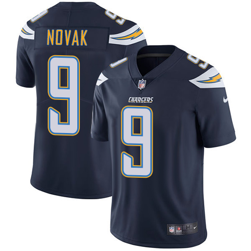 Men's Nike Los Angeles Chargers #9 Nick Novak Navy Blue Team Color Vapor Untouchable Limited Player NFL Jersey