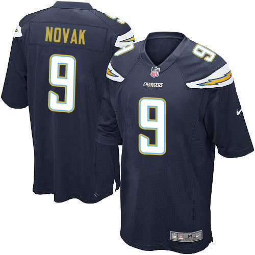 Men's Nike Los Angeles Chargers #9 Nick Novak Game Navy Blue Team Color NFL Jersey