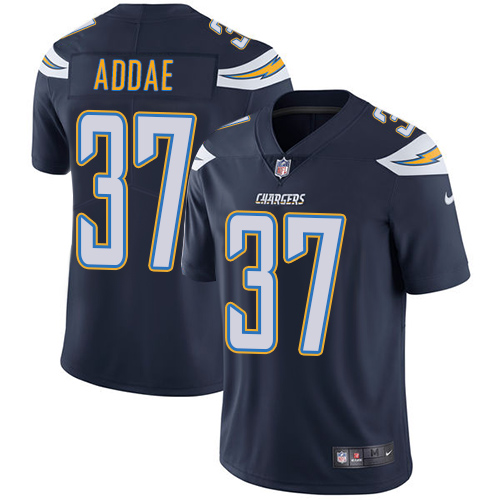 Men's Nike Los Angeles Chargers #37 Jahleel Addae Navy Blue Team Color Vapor Untouchable Limited Player NFL Jersey