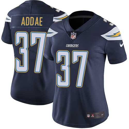 Women's Nike Los Angeles Chargers #37 Jahleel Addae Navy Blue Team Color Vapor Untouchable Limited Player NFL Jersey