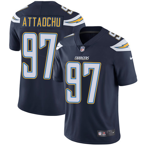 Youth Nike Los Angeles Chargers #97 Jeremiah Attaochu Navy Blue Team Color Vapor Untouchable Elite Player NFL Jersey