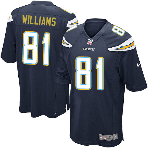 Men's Nike Los Angeles Chargers #81 Mike Williams Game Navy Blue Team Color NFL Jersey
