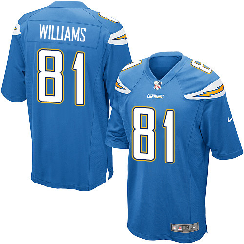 Men's Nike Los Angeles Chargers #81 Mike Williams Game Electric Blue Alternate NFL Jersey