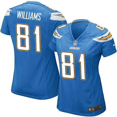 Women's Nike Los Angeles Chargers #81 Mike Williams Game Electric Blue Alternate NFL Jersey