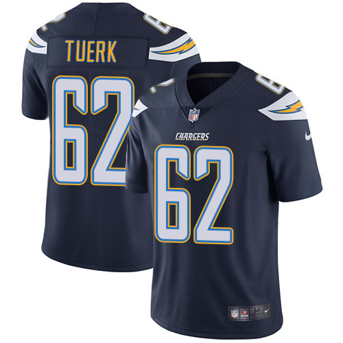 Youth Nike Los Angeles Chargers #62 Max Tuerk Navy Blue Team Color Vapor Untouchable Elite Player NFL Jersey