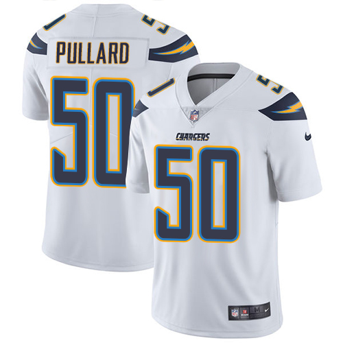 Men's Nike Los Angeles Chargers #50 Hayes Pullard White Vapor Untouchable Limited Player NFL Jersey