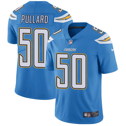 Men's Nike Los Angeles Chargers #50 Hayes Pullard Electric Blue Alternate Vapor Untouchable Limited Player NFL Jersey