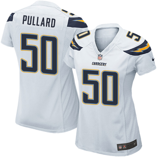 Women's Nike Los Angeles Chargers #50 Hayes Pullard Game White NFL Jersey