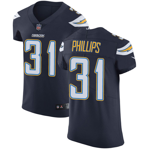 Men's Nike Los Angeles Chargers #31 Adrian Phillips Elite Navy Blue Team Color NFL Jersey