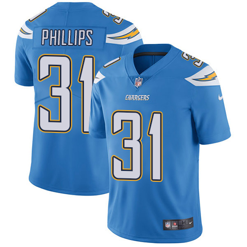 Men's Nike Los Angeles Chargers #31 Adrian Phillips Electric Blue Alternate Vapor Untouchable Limited Player NFL Jersey