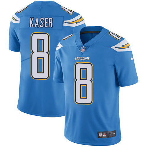 Men's Nike Los Angeles Chargers #8 Drew Kaser Electric Blue Alternate Vapor Untouchable Limited Player NFL Jersey