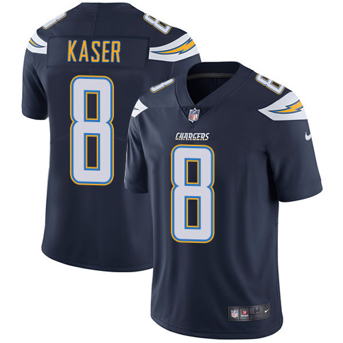 Youth Nike Los Angeles Chargers #8 Drew Kaser Navy Blue Team Color Vapor Untouchable Elite Player NFL Jersey