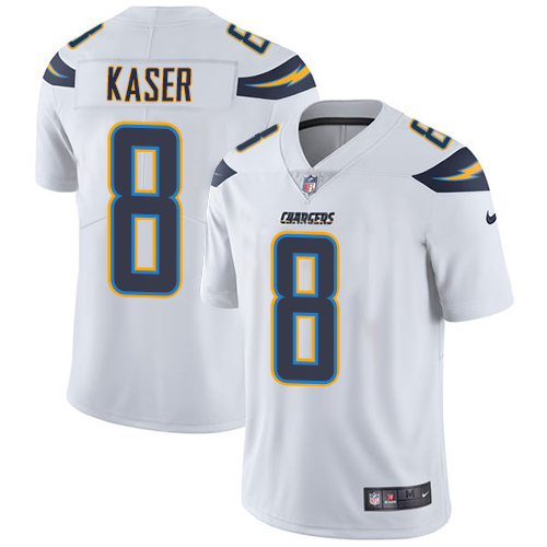 Youth Nike Los Angeles Chargers #8 Drew Kaser White Vapor Untouchable Limited Player NFL Jersey