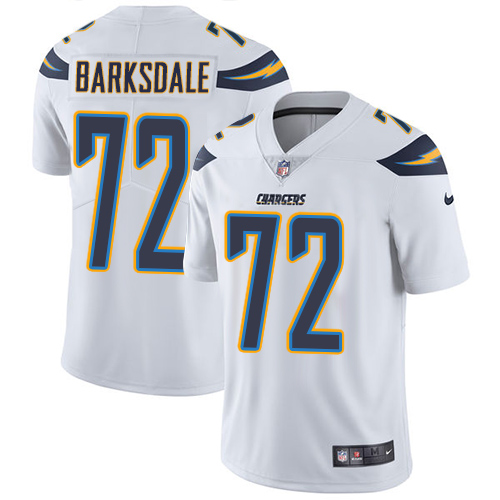Youth Nike Los Angeles Chargers #72 Joe Barksdale White Vapor Untouchable Elite Player NFL Jersey