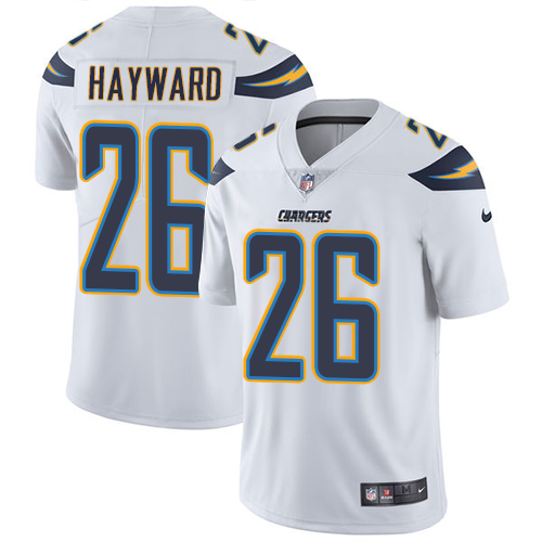 Men's Nike Los Angeles Chargers #26 Casey Hayward White Vapor Untouchable Limited Player NFL Jersey
