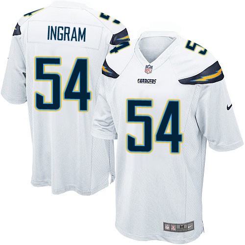 Men's Nike Los Angeles Chargers #54 Melvin Ingram Game White NFL Jersey