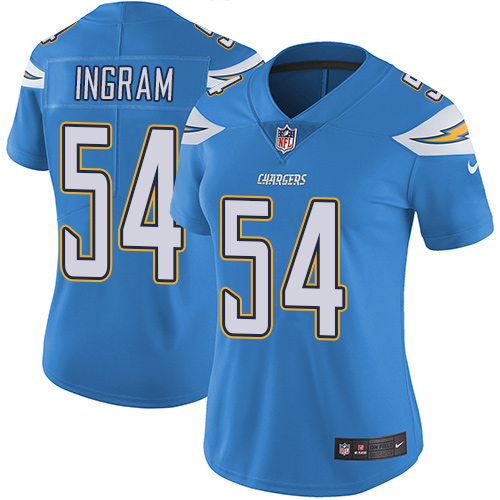 Women's Nike Los Angeles Chargers #54 Melvin Ingram Electric Blue Alternate Vapor Untouchable Elite Player NFL Jersey