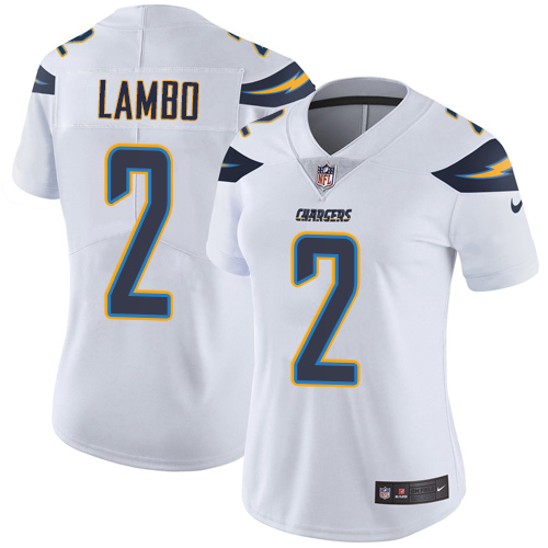 Women's Nike Los Angeles Chargers #20 Desmond King White Vapor Untouchable Limited Player NFL Jersey