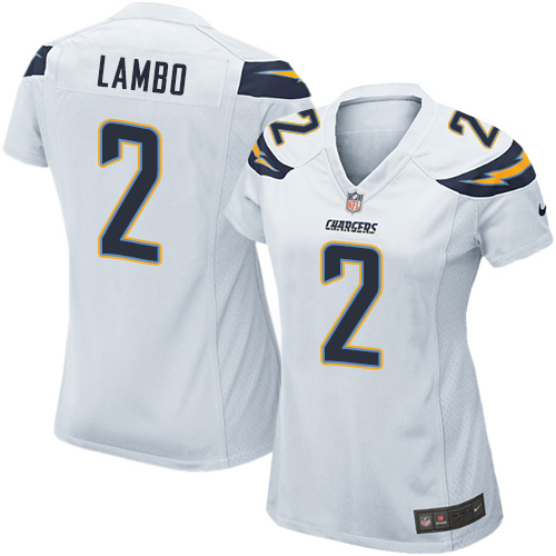 Women's Nike Los Angeles Chargers #20 Desmond King Game White NFL Jersey