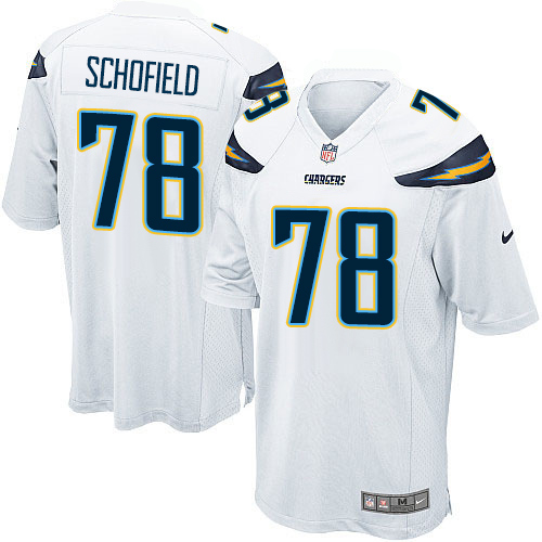 Men's Nike Los Angeles Chargers #78 Michael Schofield Game White NFL Jersey