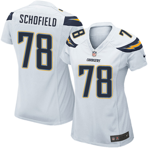 Women's Nike Los Angeles Chargers #78 Michael Schofield Game White NFL Jersey