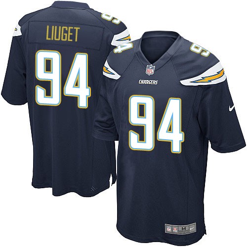 Men's Nike Los Angeles Chargers #94 Corey Liuget Game Navy Blue Team Color NFL Jersey