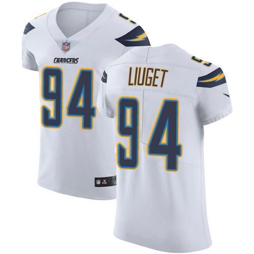 Men's Nike Los Angeles Chargers #94 Corey Liuget Elite White NFL Jersey