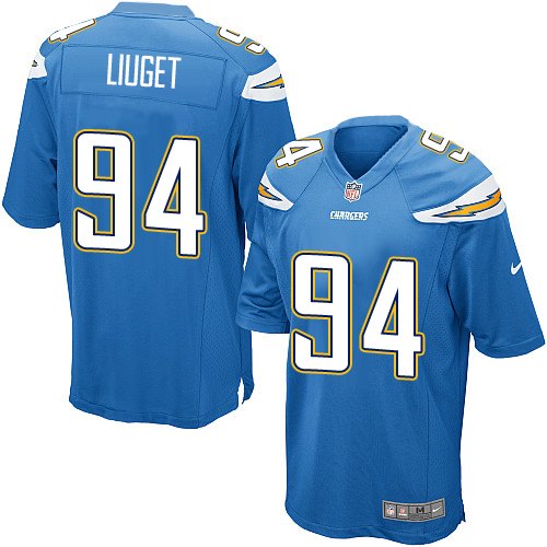 Men's Nike Los Angeles Chargers #94 Corey Liuget Game Electric Blue Alternate NFL Jersey