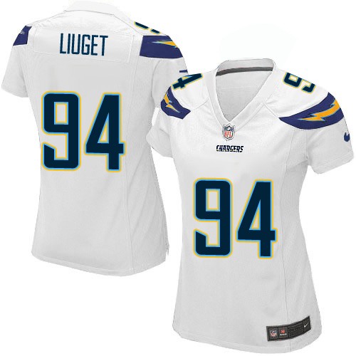 Women's Nike Los Angeles Chargers #94 Corey Liuget Game White NFL Jersey