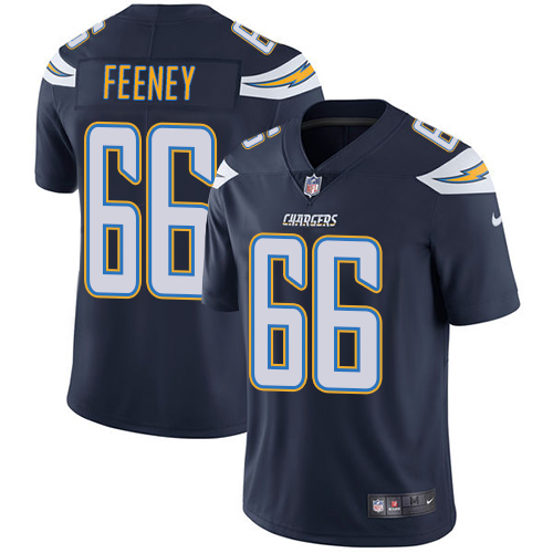 Men's Nike Los Angeles Chargers #66 Dan Feeney Navy Blue Team Color Vapor Untouchable Limited Player NFL Jersey