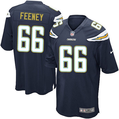 Men's Nike Los Angeles Chargers #66 Dan Feeney Game Navy Blue Team Color NFL Jersey