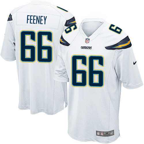 Men's Nike Los Angeles Chargers #66 Dan Feeney Game White NFL Jersey