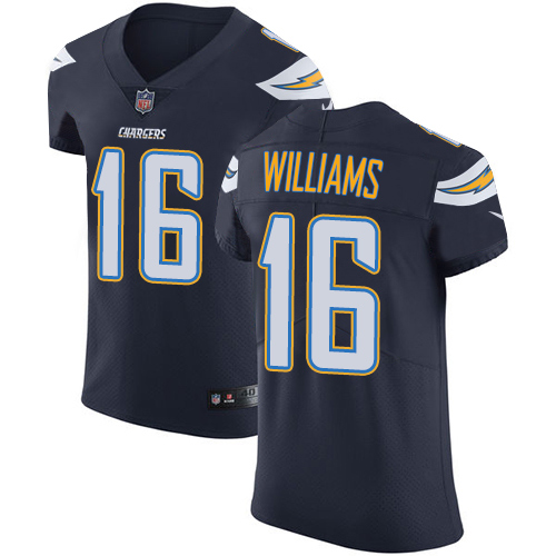 Men's Nike Los Angeles Chargers #16 Tyrell Williams Elite Navy Blue Team Color NFL Jersey