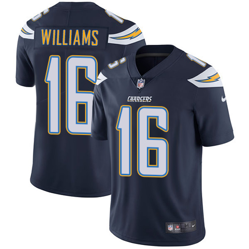 Men's Nike Los Angeles Chargers #16 Tyrell Williams Navy Blue Team Color Vapor Untouchable Limited Player NFL Jersey