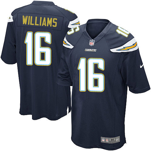 Men's Nike Los Angeles Chargers #16 Tyrell Williams Game Navy Blue Team Color NFL Jersey