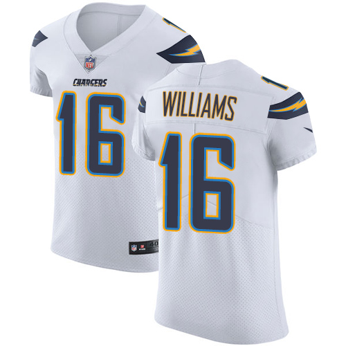 Men's Nike Los Angeles Chargers #16 Tyrell Williams Elite White NFL Jersey