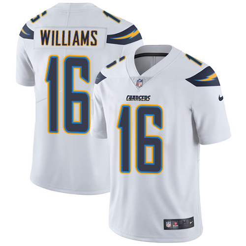 Men's Nike Los Angeles Chargers #16 Tyrell Williams White Vapor Untouchable Limited Player NFL Jersey
