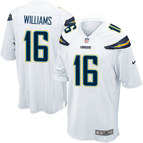 Men's Nike Los Angeles Chargers #16 Tyrell Williams Game White NFL Jersey