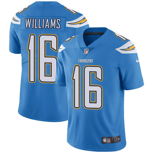Men's Nike Los Angeles Chargers #16 Tyrell Williams Electric Blue Alternate Vapor Untouchable Limited Player NFL Jersey
