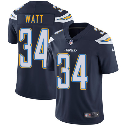 Youth Nike Los Angeles Chargers #34 Derek Watt Navy Blue Team Color Vapor Untouchable Limited Player NFL Jersey