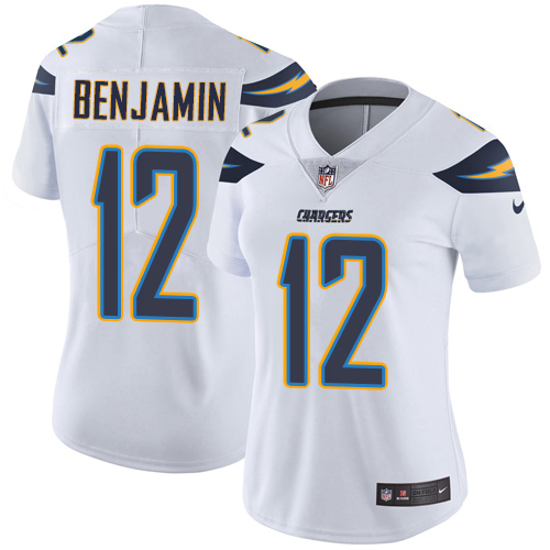 Women's Nike Los Angeles Chargers #12 Travis Benjamin White Vapor Untouchable Limited Player NFL Jersey