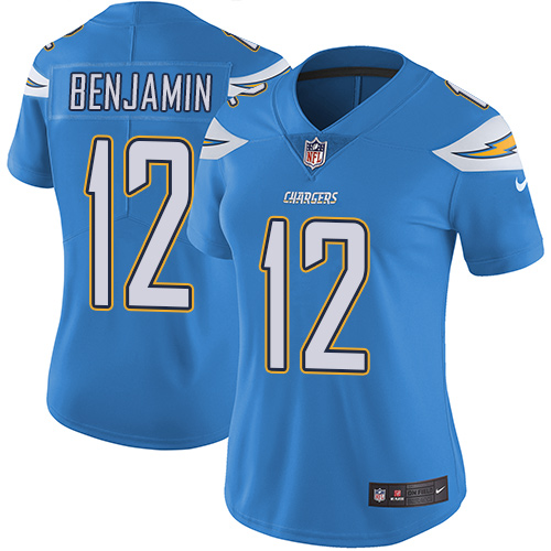 Women's Nike Los Angeles Chargers #12 Travis Benjamin Electric Blue Alternate Vapor Untouchable Limited Player NFL Jersey