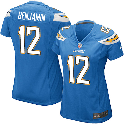 Women's Nike Los Angeles Chargers #12 Travis Benjamin Game Electric Blue Alternate NFL Jersey