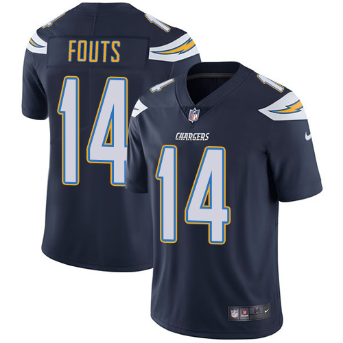 Youth Nike Los Angeles Chargers #14 Dan Fouts Navy Blue Team Color Vapor Untouchable Elite Player NFL Jersey