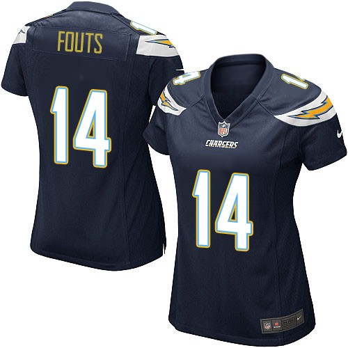 Women's Nike Los Angeles Chargers #14 Dan Fouts Game Navy Blue Team Color NFL Jersey